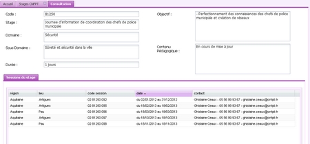 import automatique catalogue stages CNFPT