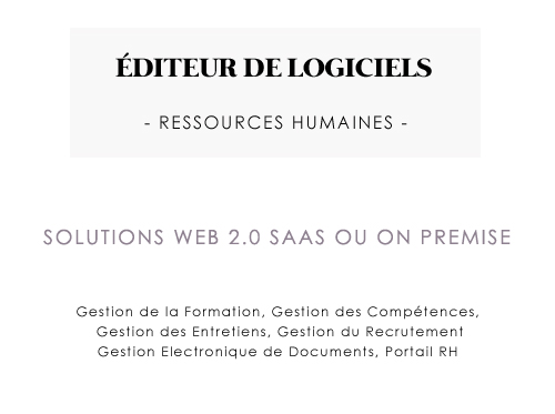 éditeurs de solutions logiciels ressources humaines